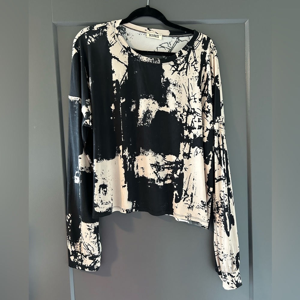 Abstract Print Pant Set - Picture 2 of 9